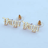 12 Constellation Old English Letter Stud Earrings – Gifts for Her — 3