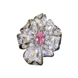 Diamond Flower Ring Female Opening – Gifts for Her — 2