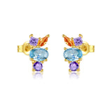 Women's Simple Color Zircon Stud Earrings – Gifts for Her — 3