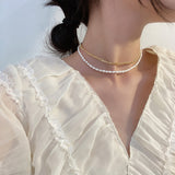 Vintage Chain Freshwater Pearl Double Bracelet – Jewelry Gift Ideas — 4