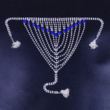 Sapphire Rhinestone Chest Chain Body Chain – Jewelry Gift Ideas — 5
