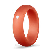 Women's Silicone 5.7 Wide Couple Ring – Gifts for Her — 6