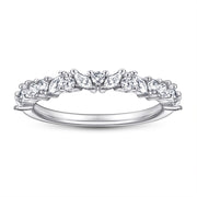Sterling Silver Flowers Rose Gold Fashion Elegant Ring – Stylish Gifts — 2