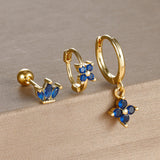 Light Luxury Minority Design Blue Zircon Four-leaf – Meaningful Gifts — 6