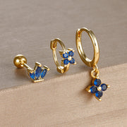 Light Luxury Minority Design Blue Zircon Four-leaf – Meaningful Gifts — 6