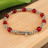 Women's Fashion Simple Cross Rosary Bracelet – Stylish Gifts — 1