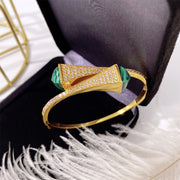 Ladies Double Pagoda Bracelet With Diamonds – Jewelry Gift Ideas — 4