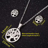 Hand Kneading Heart Stud Necklace Set – Jewelry Gift Ideas — 4
