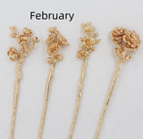 Antique Material Flower Season Hairpin – Stylish Gifts — 2