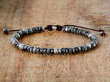 Men's Natural Grey Onyx Drawing Stone Turquoise – Jewelry Gift Ideas — 4