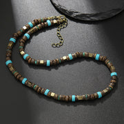 Men's Bohemian Style Simple Wood Piece Coconut – Jewelry Gift Ideas — 12