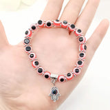 Blue Eye Beads Lucky Hand Of Fatima Bracelet – Jewelry Gift Ideas — 2
