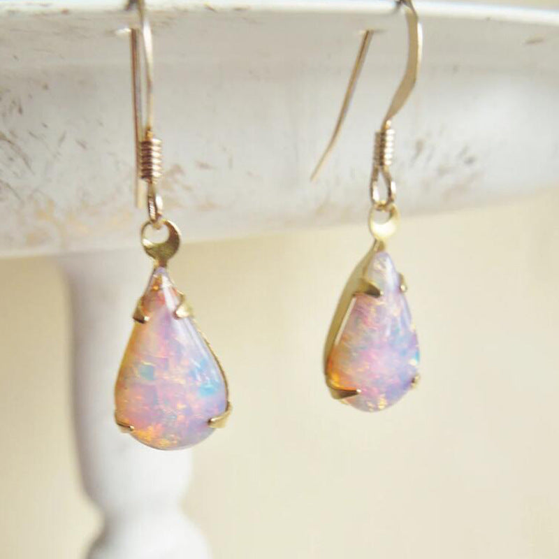 Women's Colorful Dropstone Earrings – Gifts for Her — 1
