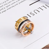 Stainless Steel Multi Ring Combination Roman Letter – Useful Gifts — 16