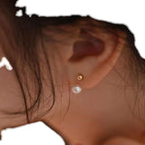 DIY Pearl Accessories S925 Sterling Silver Stud – Stylish Gifts — 4
