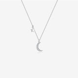 Moon Star Zircon Pendant Necklace – Jewelry Gift Ideas — 6