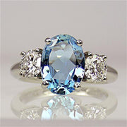 Fashion Oversized Aquamarine Ring For Women – Stylish Gifts — 5