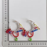 Exaggerated Hand-woven Beads Tassel Earrings – Everyday Gifts — 3