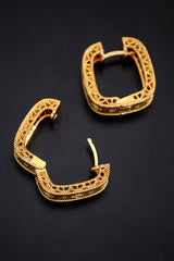 Vintage Court Wide Sparkling Gift Brushed Earrings – Everyday Gifts — 7