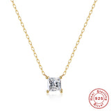 Women's Collarbone Necklace With Colored Diamonds – Jewelry Gift Ideas — 9