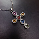 Fashion Colorful Gemstone Pendant Necklace – Jewelry Gift Ideas — 3