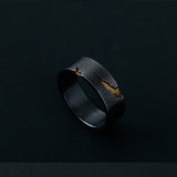 Double Color Gilded Gold Light Mark Ring – Birthday Gifts — 3