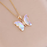 Gradient Butterfly Necklace Women's Fashion – Jewelry Gift Ideas — 4