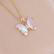 Gradient Butterfly Necklace Women's Fashion – Jewelry Gift Ideas — 4