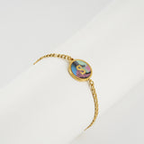 Stainless Steel Round Letter Bracelet – Jewelry Gift Ideas — 3