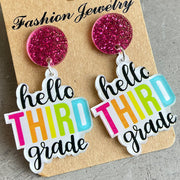 Teacher Earrings Colorful Simple Earrings For School – Gifts for Kids — 20