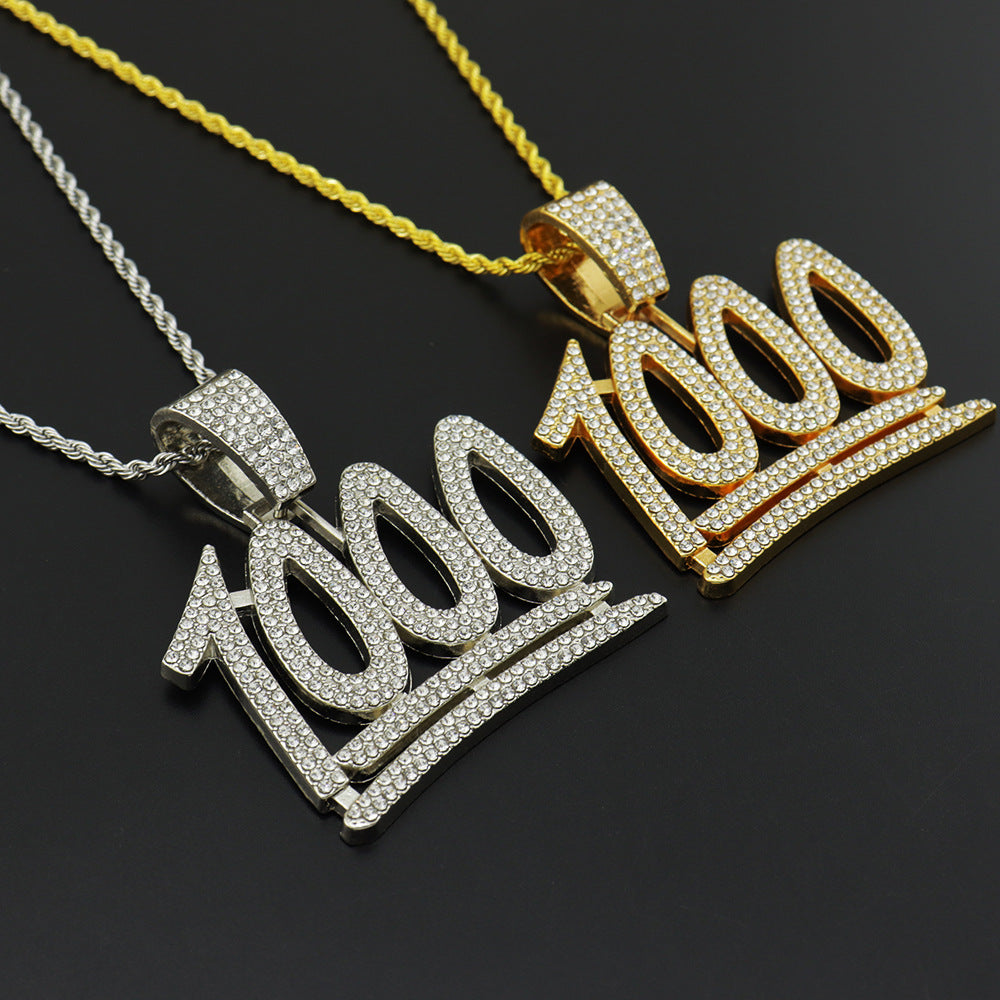 Digital Hip Hop Necklace Men's Gold Plated – Jewelry Gift Ideas — 1