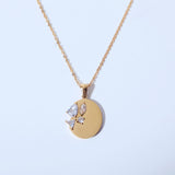 Titanium Steel Mirror Irregular Zircon Necklace – Jewelry Gift Ideas — 8