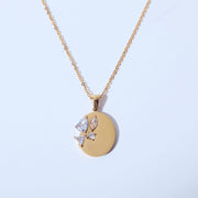 Titanium Steel Mirror Irregular Zircon Necklace – Jewelry Gift Ideas — 8