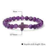 Stone Bead Cross Bracelet Women's Simple Retro – Jewelry Gift Ideas — 19