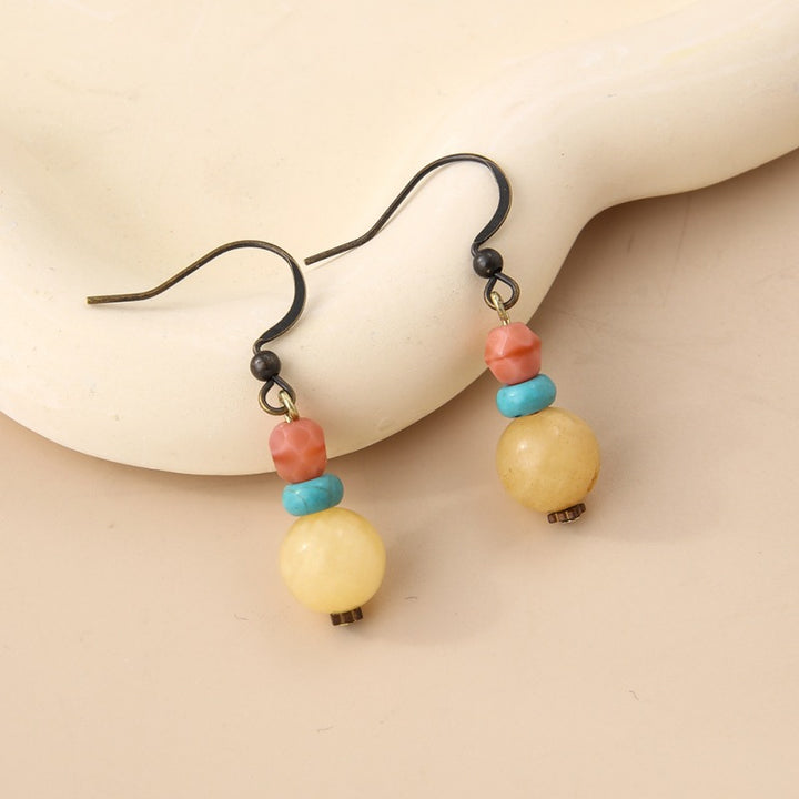Retro Handmade Ball Bead Earrings Female Niche – Gifts for Her — 1