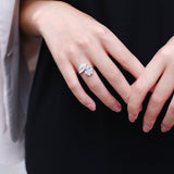Creative Flower Ring Fashion Big Flower Full Diamond – Stylish Gifts — 4