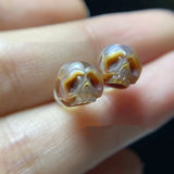 Pearl Carved Pearl Skull Stud Earrings – Useful Gifts — 5