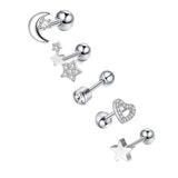 Geometric Stainless Steel Zircon Earrings – Stylish Gifts — 7