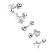 Geometric Stainless Steel Zircon Earrings – Stylish Gifts — 7