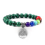 Creative 8mm Beads Tree Of Life Pendant Bracelet – Jewelry Gift Ideas — 8