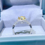 Yellow Moissanite Heart-shaped Color Yellow – Jewelry Gift Ideas — 4