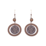 Style Tassel Earrings Female Leaf Circle Metal Leather – Stylish Gifts — 13