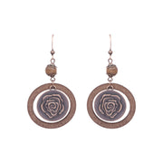 Style Tassel Earrings Female Leaf Circle Metal Leather – Stylish Gifts — 13