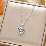 Fashion Dancing Love Necklace With Rhinestones – Gifts for Couples — 4