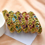 Retro Rose Diamond Studded Hollow Alloy Cloisonne – Jewelry Gift Ideas — 1