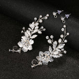 Bridal Earrings Flower Beads Without Piercing – Useful Gifts — 3