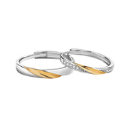 Sterling Silver Couple Ring Fashion All Match For Men – Stylish Gifts — 2