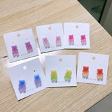 Fruit Juice Jelly Bear Earrings Soft Girl – Gifts for Kids — 1