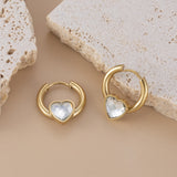 French Candy Color Loving Heart Zircon Titanium Steel – Everyday Gifts — 9