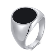 Ring Set With Red Zircon Ornaments In Titanium – Small Gift Ideas — 3